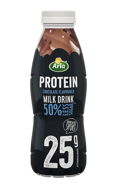 Arla® Protein Ρόφημα γάλακτος με σοκολάτα και 50% λιγότερη ζάχαρη